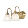 5_Belmont 2-Light 8.5-in Antique Brass Bell Vanity Light more views