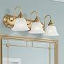 Thumbnail1 of Belmont 3-Light 8.5-in Antique Brass Bell Vanity Light