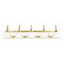 6_Belmont 36" Wide Polished Brass 5-Light Bath Light more views