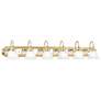 2_Belmont 48"W Polished Brass and Chrome 6-Light Bath Light