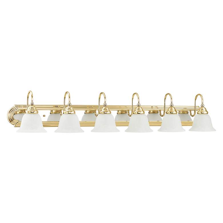 Image 4 Belmont 48"W Polished Brass and Chrome 6-Light Bath Light more views