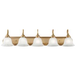Belmont 5-Light 8.5-in Antique Brass Bell Vanity Light