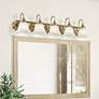 1_Belmont 5-Light 8.5-in Antique Brass Bell Vanity Light