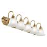5_Belmont 5-Light 8.5-in Antique Brass Bell Vanity Light more views