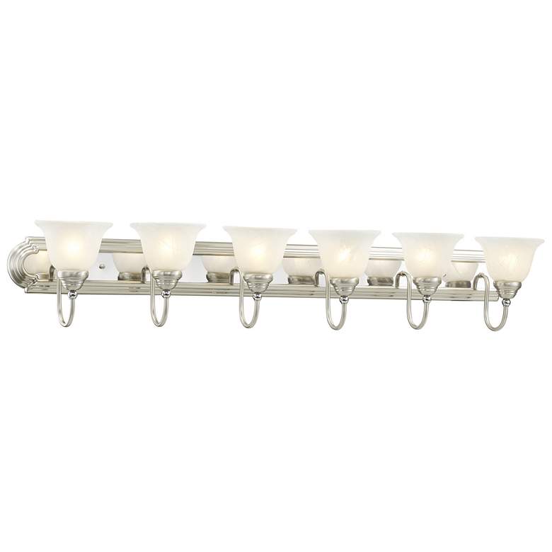 Image 1 Belmont 6-Light 8.5-in Chrome/Brushed Nickel Bell Vanity Light