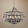 Belmont Florence Gold 28 1/2"W Wrought Iron Chandelier