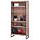Belmont Rustic Wire 66" High Brush Ash Bookcase