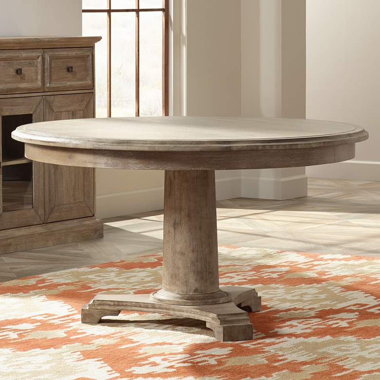 Image 1 Belmont Stonewash Round Dining Table