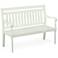 Belmont White Outdoor Wooden Bench