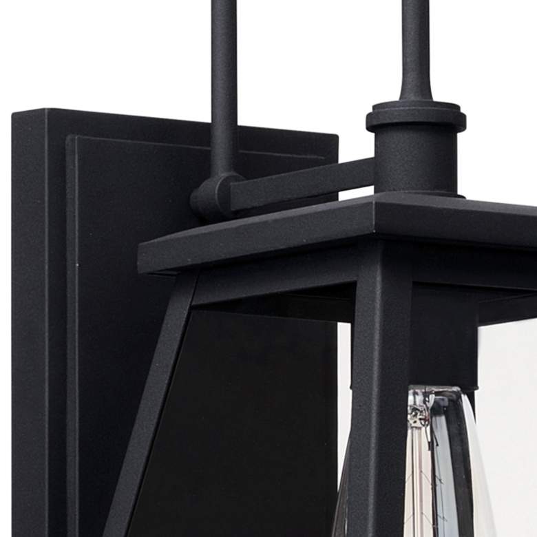 Image 4 Belmore 14 1/2" High Black Downbridge Outdoor Wall Light more views
