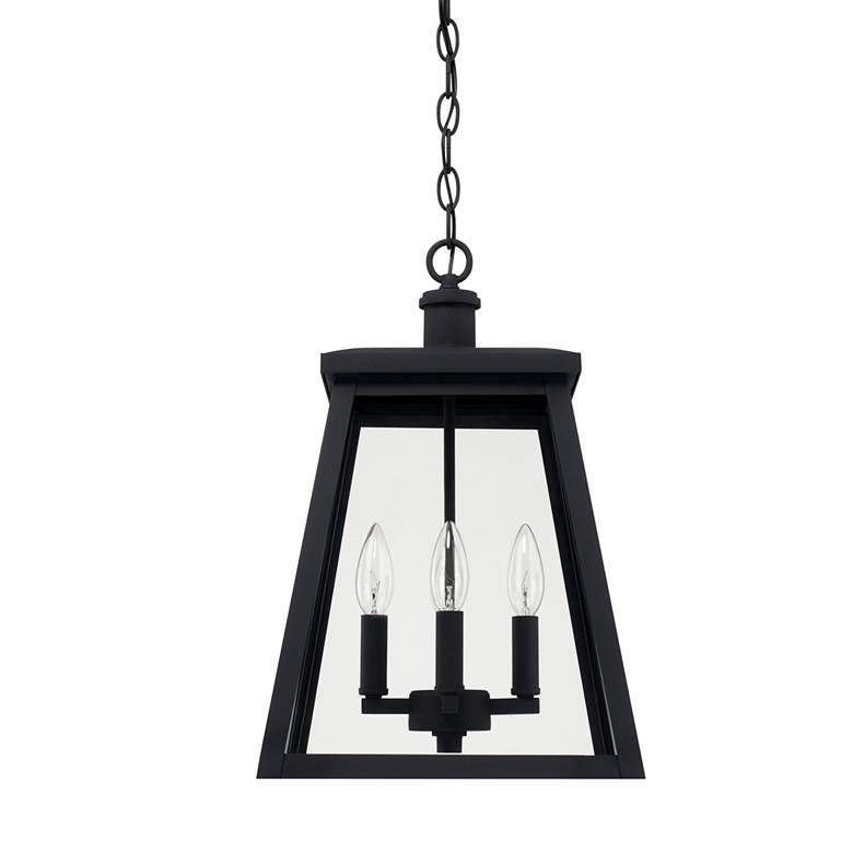 Image 1 Belmore 17 1/2" High Black 4-Light Outdoor Hanging Light