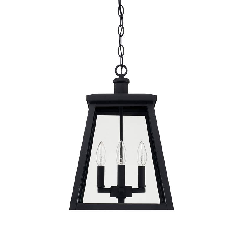 Image 1 Belmore 17 1/2 inch High Black 4-Light Outdoor Hanging Light