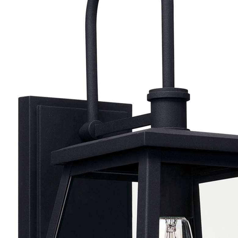 Image 3 Belmore 18 1/4" High Black Downbridge Outdoor Wall Light more views