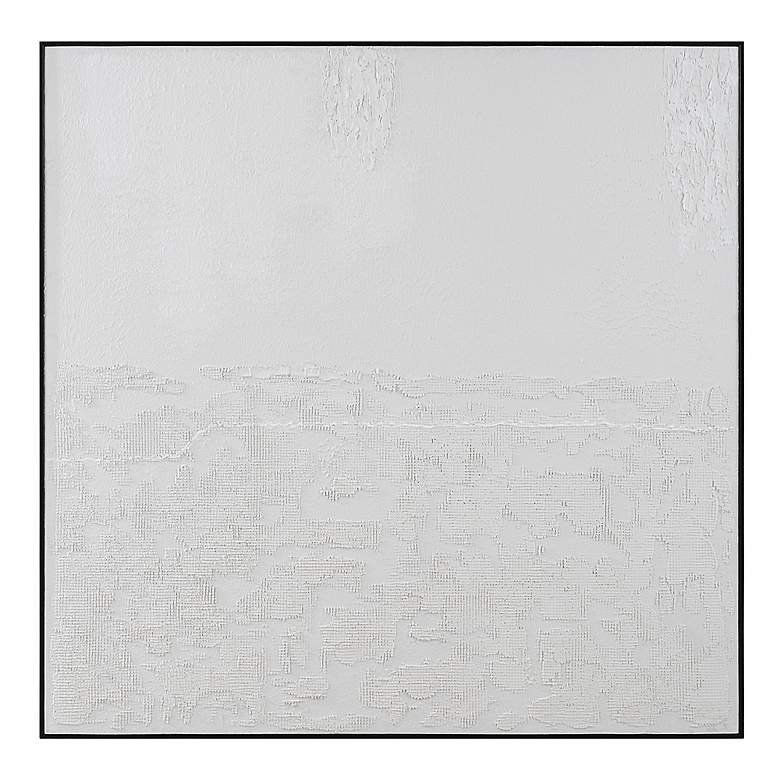 Image 2 Below The Surface 60" Square White Framed Canvas Wall Art