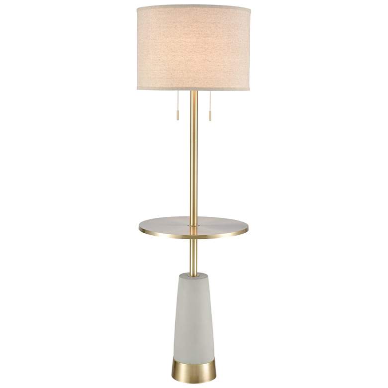 Image 1 Below the Surface 63 inch High 2-Light Floor Lamp - Polished Concrete - LE