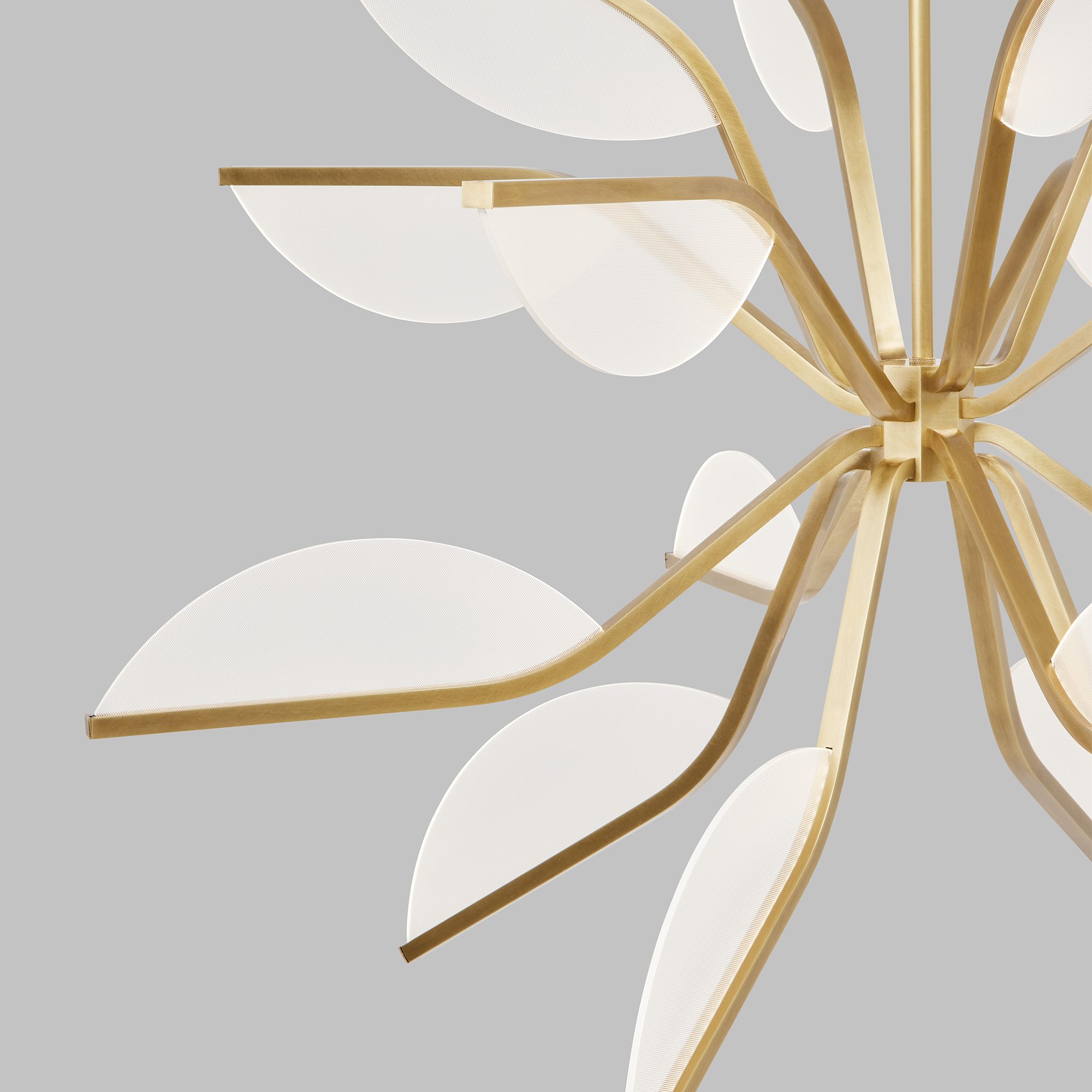 Image 6 Belterra 38 1/4" Wide Natural Brass LED Chandelier more views