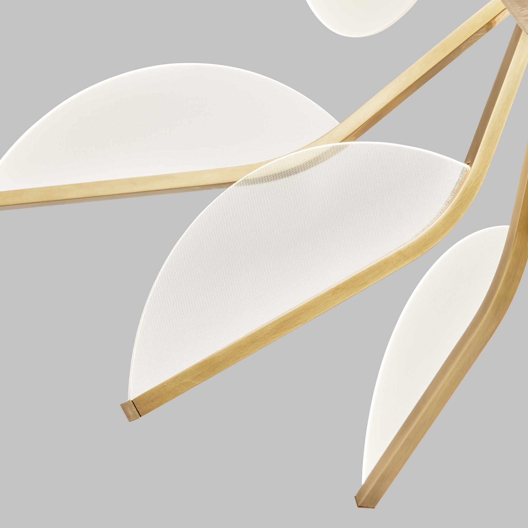 Image 7 Belterra 38 1/4" Wide Natural Brass LED Chandelier more views