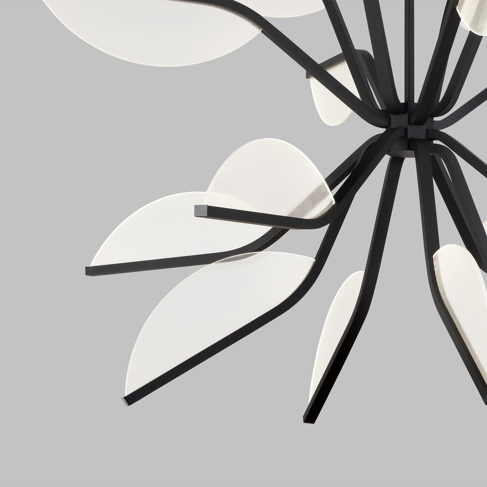 Image 4 Belterra 38" Wide Matte Black LED Chandelier more views