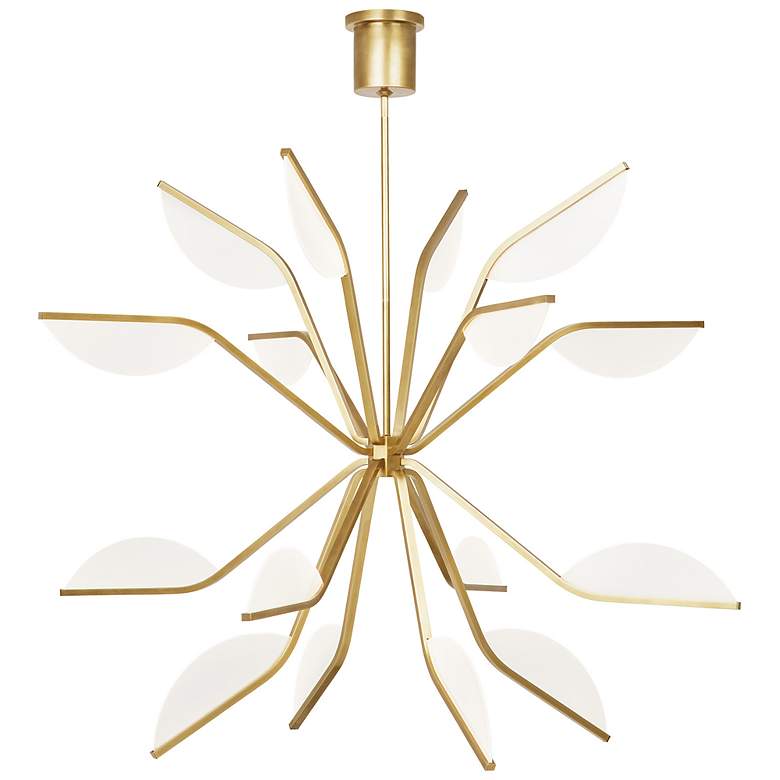 Image 2 Belterra 46 1/4" Wide Natural Brass LED Chandelier