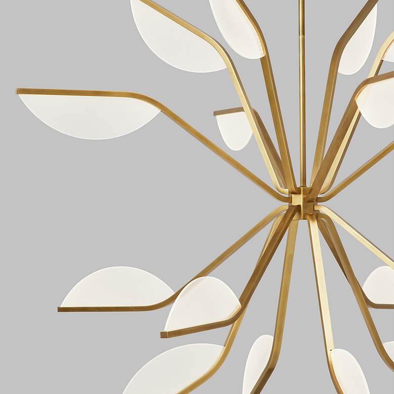 Image 4 Belterra 46 1/4" Wide Natural Brass LED Chandelier more views