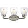 Belton 21" Wide Brushed Nickel 3-Light Bath Light