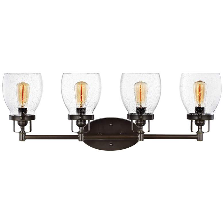 Image 1 Belton 28 3/4" Wide Heirloom Bronze 4-Light Bath Light