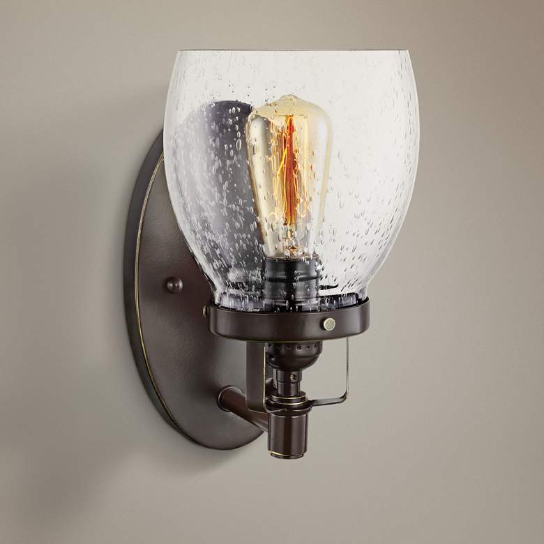 Image 1 Belton 9 3/4" High Heirloom Bronze Wall Sconce