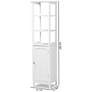 Beltran 15 3/4"W White Wood 3-Shelf Bathroom Storage Cabinet