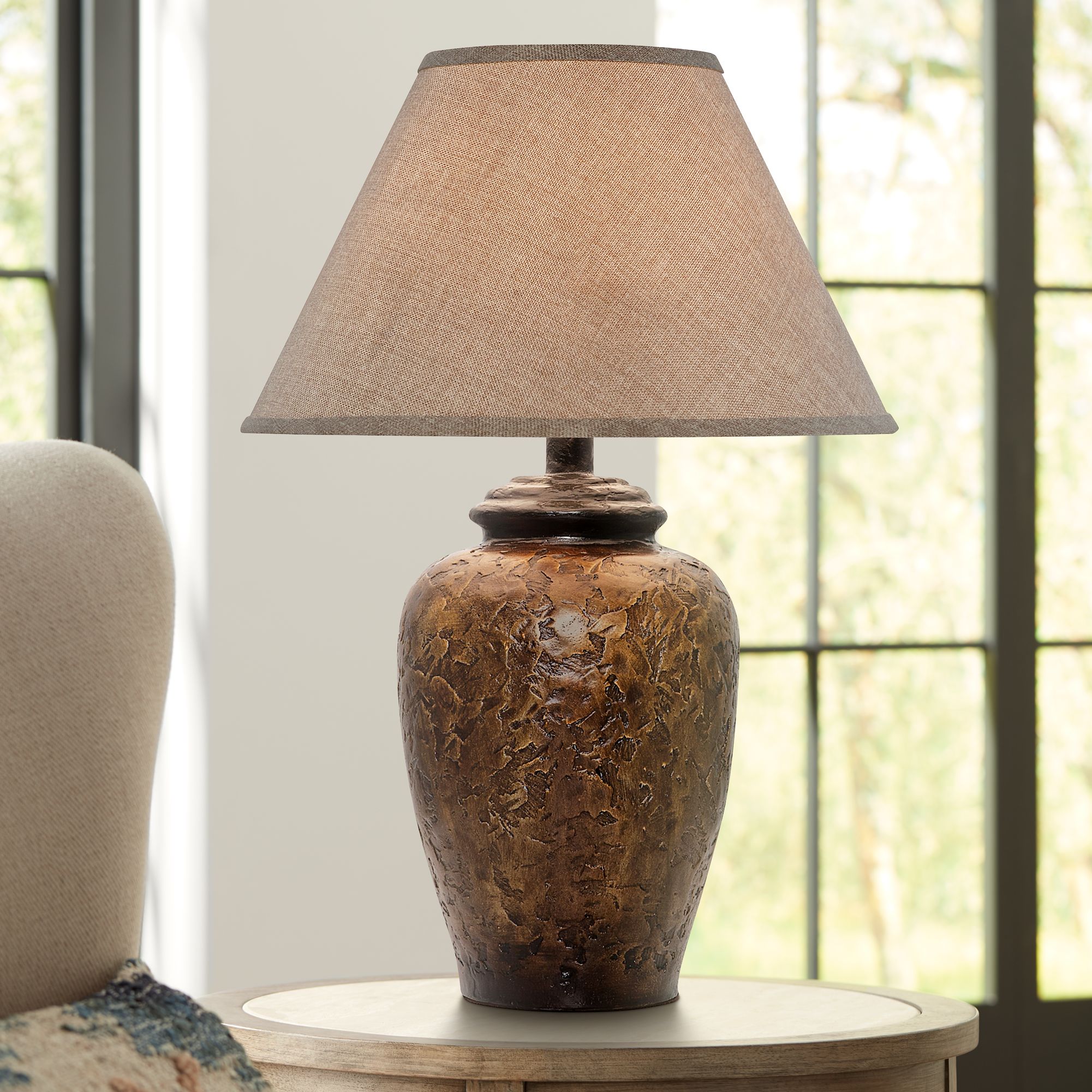 ceramic urn table lamp