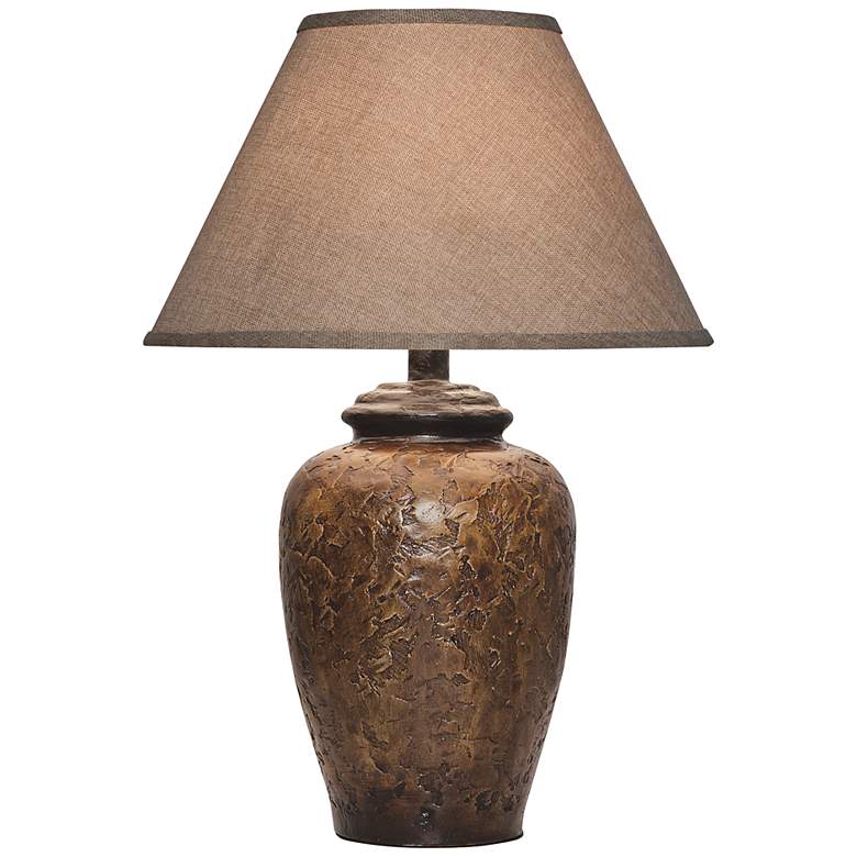 Image 2 Belville Rustic Urn 26 1/2" Walnut Handcrafted Stone Table Lamp