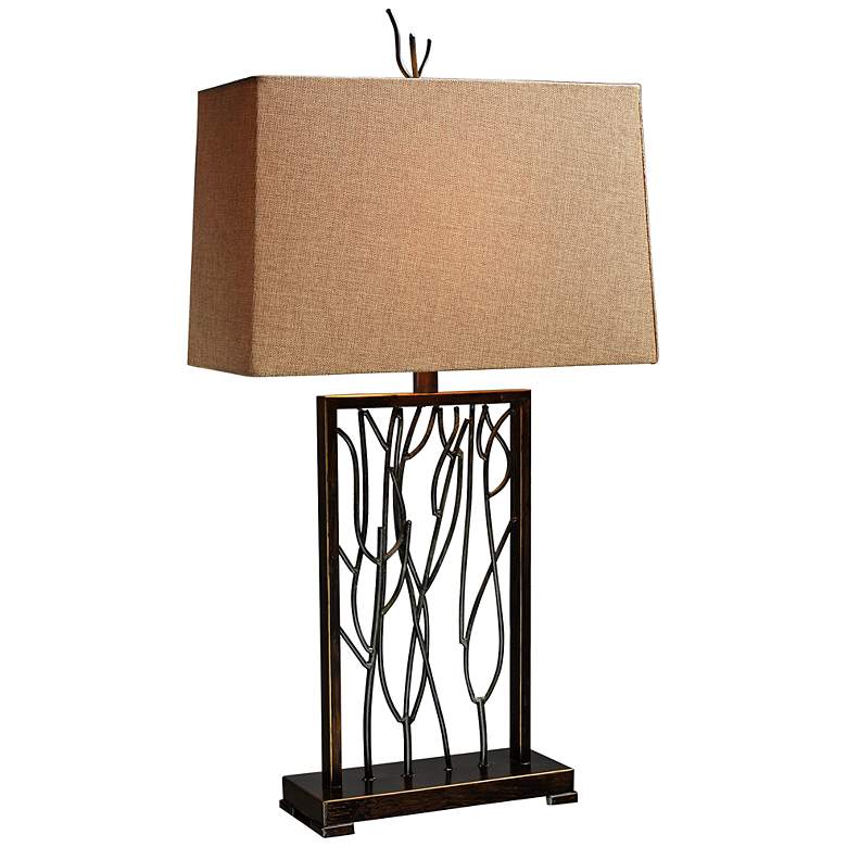 Image 1 Belvior Park Aria Bronze Modern Table Lamp