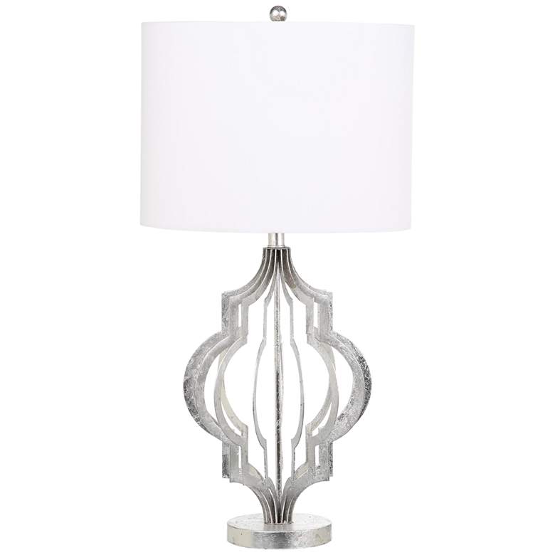 Image 1 Belvoir Silver Leaf Moroccan Metal Table Lamp