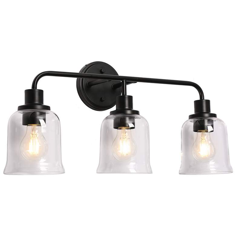 Image 1 Belye 3-Light Black Bathroom Vanity Light