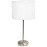 2_Ben 23" High Brushed Steel Accent Table Lamp