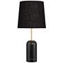2_Ben 25" High Black Marble Table Lamp
