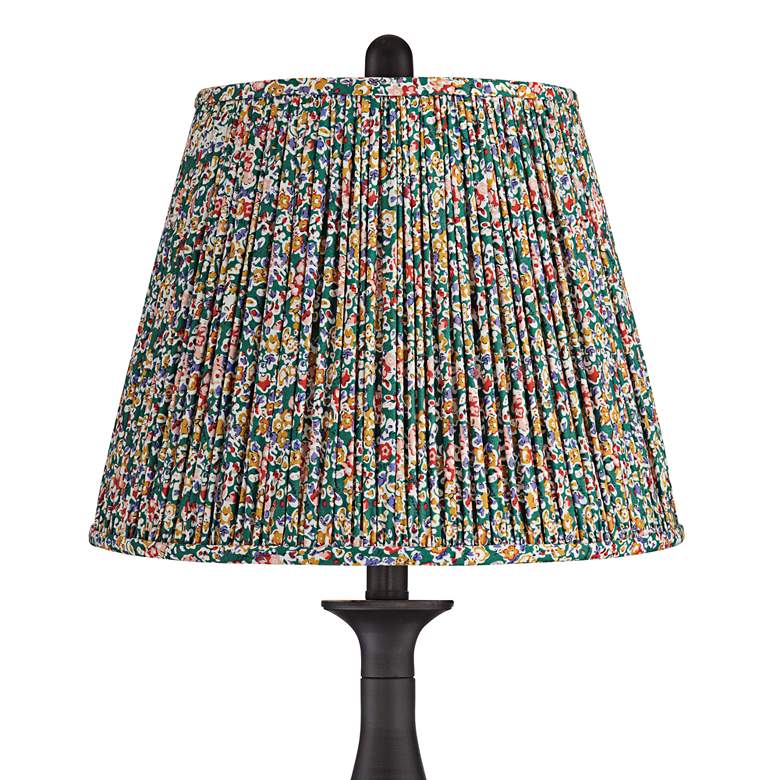 Image 2 Ben 25" High Dark Bronze Table Lamps Set of 2 with Misha Green Shades more views