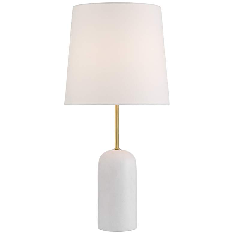 Image 2 Ben 25" High White Marble Table Lamp