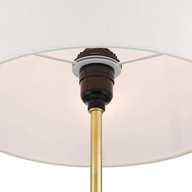 Image 4 Ben 25" High White Marble Table Lamp more views