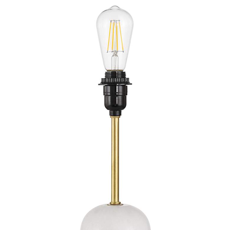 Image 5 Ben 25" High White Marble Table Lamp more views