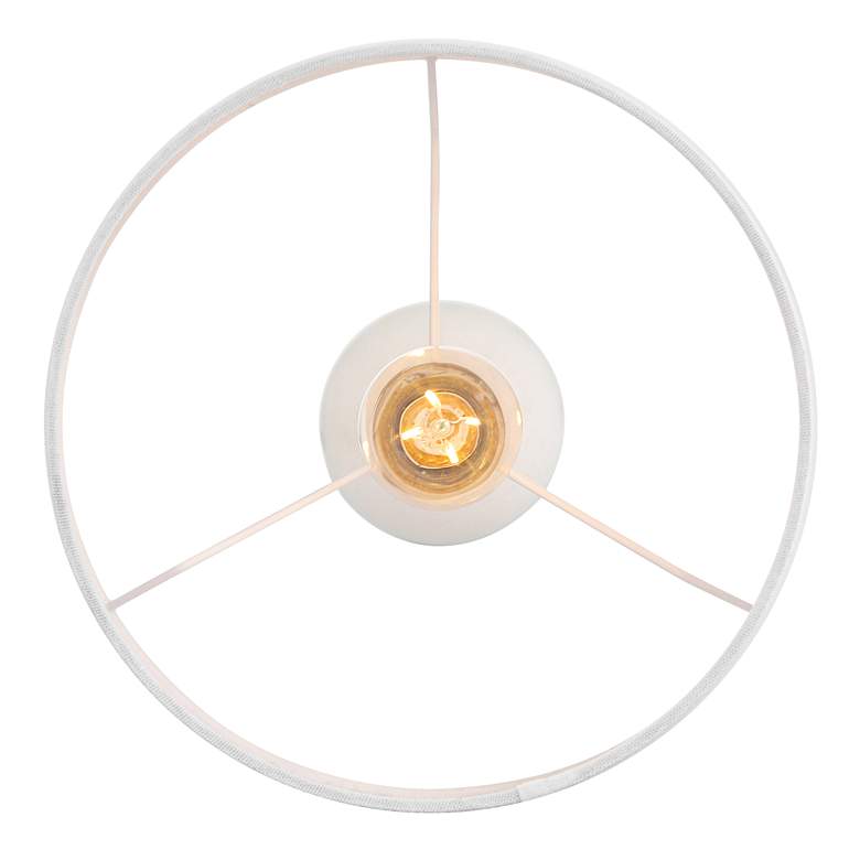 Image 6 Ben 25" High White Marble Table Lamp more views