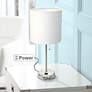 Ben Brushed Steel 19 1/2" High Accent Table Lamp