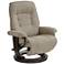 BenchMaster Annika Chestnut Fabric Adjustable Swivel Recliner