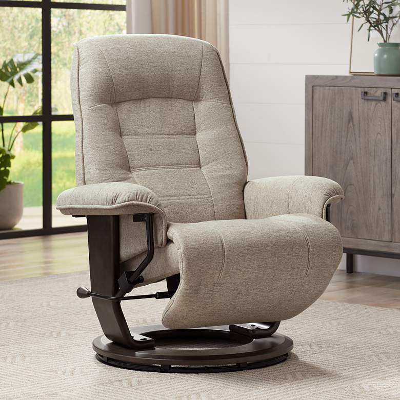 Image 1 BenchMaster Annika Chestnut Fabric Adjustable Swivel Recliner