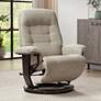 1_BenchMaster Annika Chestnut Fabric Adjustable Swivel Recliner