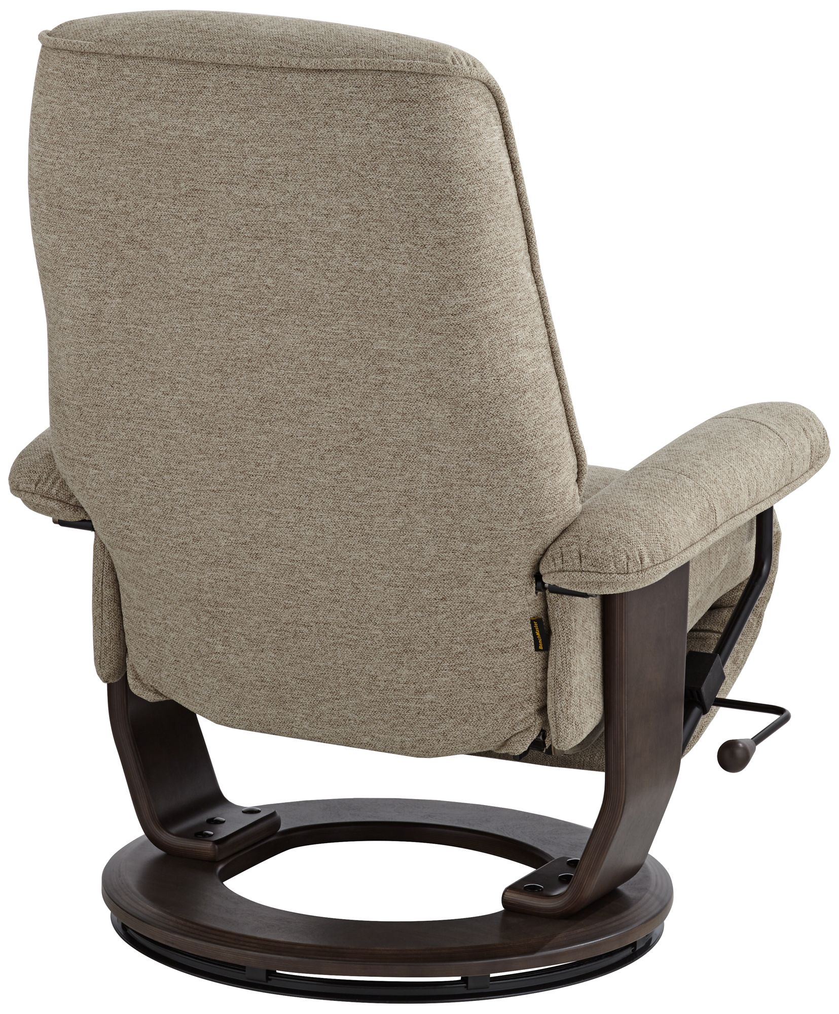 BenchMaster Annika Chestnut Fabric Adjustable Swivel Recliner