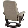 BenchMaster Annika Chestnut Fabric Adjustable Swivel Recliner
