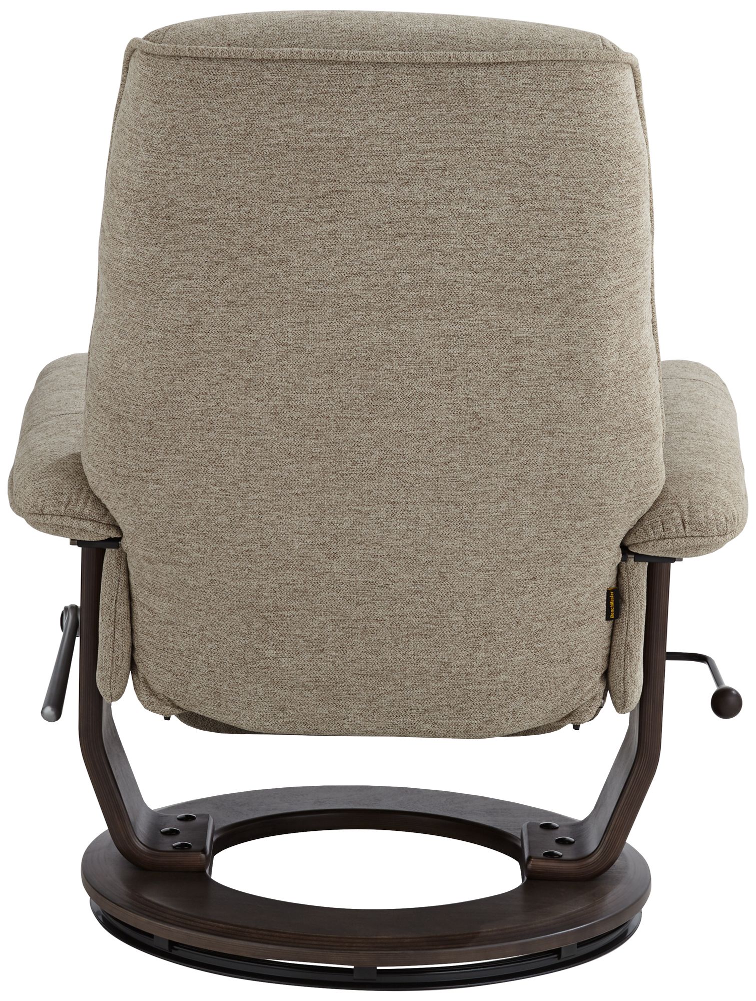 BenchMaster Annika Chestnut Fabric Adjustable Swivel Recliner
