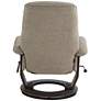 BenchMaster Annika Chestnut Fabric Adjustable Swivel Recliner
