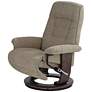 BenchMaster Annika Chestnut Fabric Adjustable Swivel Recliner