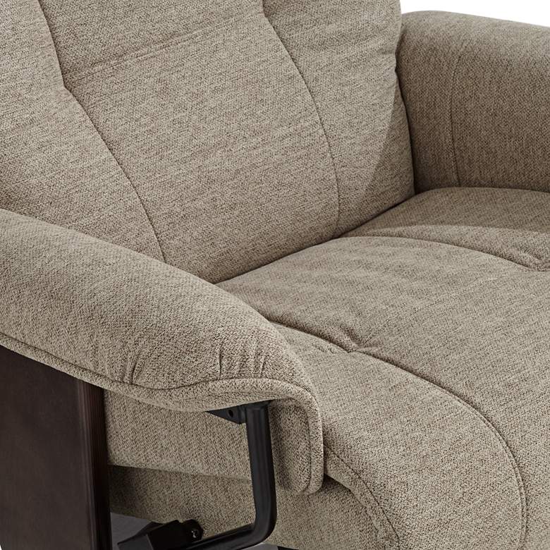 Image 4 BenchMaster Annika Chestnut Fabric Adjustable Swivel Recliner more views